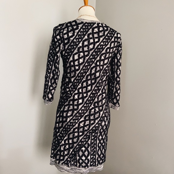 Anthropologie MOTH grey knit pullover sweater mini dress, sm/xs - Picture 2 of 9